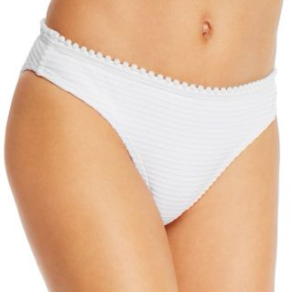 NWT Shoshanna classic white bikini bottoms